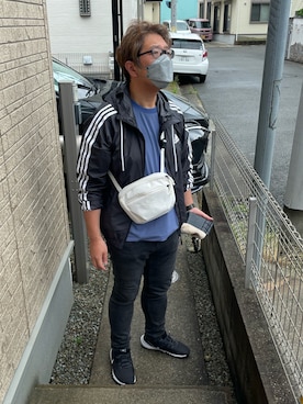 「ARC'TERYX（アークテリクス）のARC'TERYX/アークテリクス Mantis 2 Waist Pack（ショルダーバッグ、ホワイト系）」を使った、yukky19811214さん（メンズ・175cm）の夏コーディネート