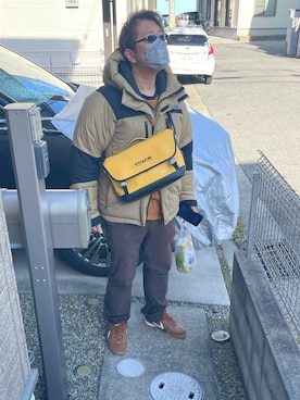 「COACH（コーチ）のアイテム」を使った、yukky19811214さん（メンズ・175cm）の冬コーディネート