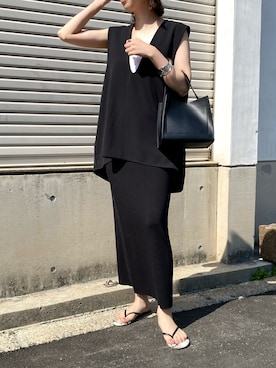 「ごきげんウィーク」｜「アイテム（スカート）」を使った、doudouminaさん（レディース・163cm）の春コーディネート