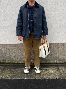 「L.L.Bean（エルエルビーン）のアイテム」を使った、musasiさん（メンズ・170cm）の冬コーディネート