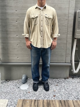 「アイテム（ドレスシューズ）」を使った、OKAMEMANさん（メンズ・170cm）の秋コーディネート