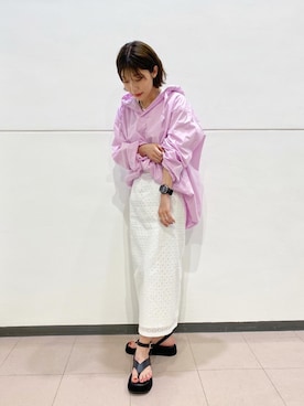「TICCA（ティッカ）のアイテム（トップス）」を使った、moiさん（レディース・154cm）の春コーディネート