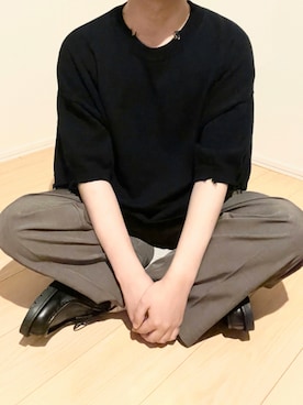 「KLEMAN」｜「ADAM ET ROPE'（アダムエロペ）のアイテム」を使った、えくら｜低身長コーデさん（メンズ・166cm）の夏コーディネート