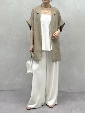 「DouDou（ドゥドゥ）のアイテム（パンツ）」を使った、doudoureiさん（レディース・164cm）の春コーディネート