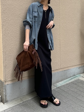 「DouDou（ドゥドゥ）のアイテム」を使った、doudoureiさん（レディース・164cm）の冬コーディネート