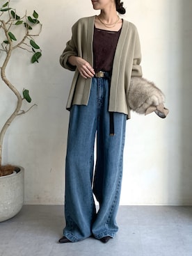 「アイテム（タンクトップ）」を使った、doudoureiさん（レディース・164cm）の夏コーディネート