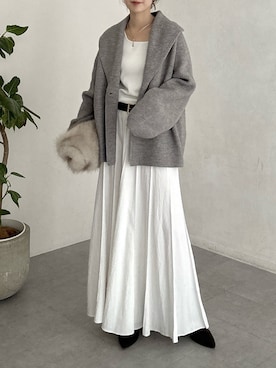 「DouDou（ドゥドゥ）のアイテム（バッグ）」を使った、doudoureiさん（レディース・164cm）の秋コーディネート
