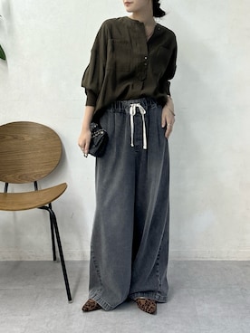 「アイテム（パンプス）」を使った、doudoureiさん（レディース・164cm）の秋コーディネート