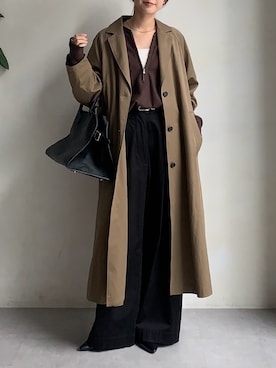 「アイテム（ベルト）」を使った、doudoureiさん（レディース・164cm）の秋コーディネート