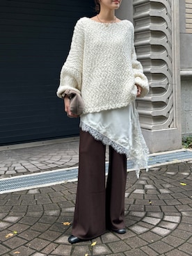 「アイテム（キャミソール）」を使った、doudoureiさん（レディース・164cm）の秋コーディネート