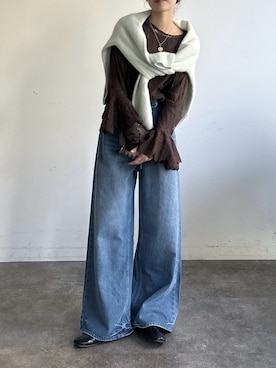 「DouDou（ドゥドゥ）のアイテム」を使った、doudoureiさん（レディース・164cm）の冬コーディネート