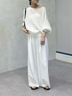 「DouDou（ドゥドゥ）のアイテム（パンツ）」を使った、doudoureiさん（レディース・164cm）の春コーディネート