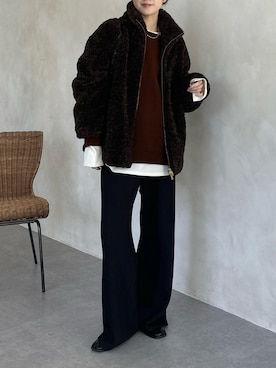 「アイテム（ネックレス）」を使った、doudoureiさん（レディース・164cm）の秋コーディネート