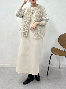 「DouDou（ドゥドゥ）のアイテム（ピアス（両耳用））」を使った、doudoureiさん（レディース・164cm）の秋コーディネート