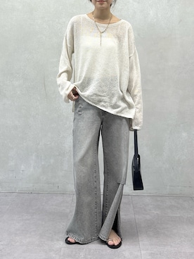 「DouDou（ドゥドゥ）のアイテム（パンツ）」を使った、doudoureiさん（レディース・164cm）の春コーディネート