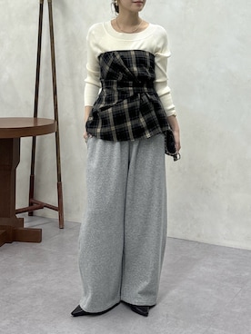 「アイテム（その他トップス）」を使った、doudoureiさん（レディース・164cm）の冬コーディネート