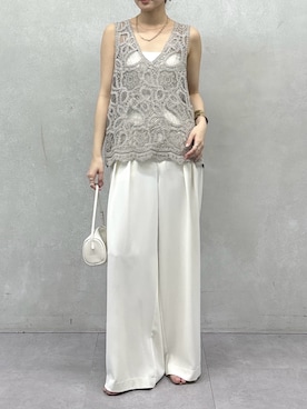 「DouDou（ドゥドゥ）のアイテム（パンツ）」を使った、doudoureiさん（レディース・164cm）の春コーディネート