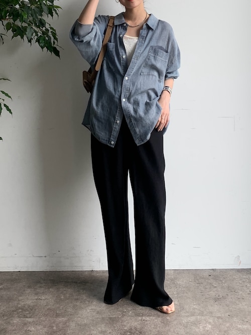 リネンバイヤスパンツ