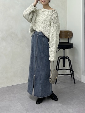 「DouDou（ドゥドゥ）のアイテム」を使った、doudoureiさん（レディース・164cm）の冬コーディネート