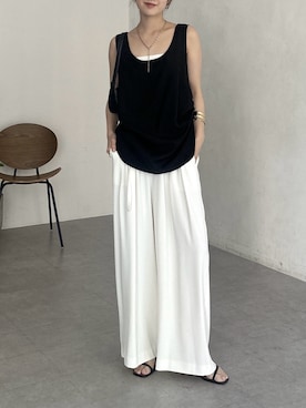 「DouDou（ドゥドゥ）のアイテム（アクセサリー）」を使った、doudoureiさん（レディース・164cm）の夏コーディネート