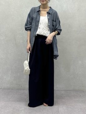 「DouDou（ドゥドゥ）のアイテム（パンツ）」を使った、doudoureiさん（レディース・164cm）の春コーディネート