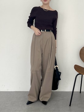 「アイテム（ベルト）」を使った、doudoureiさん（レディース・164cm）の夏コーディネート