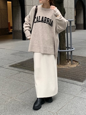「DouDou（ドゥドゥ）のアイテム（ピアス（両耳用））」を使った、doudoureiさん（レディース・164cm）の秋コーディネート