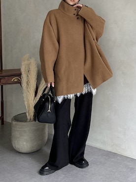 「アイテム（その他アウター）」を使った、doudoureiさん（レディース・164cm）の秋コーディネート