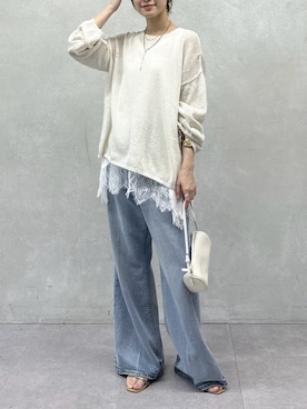 「DouDou（ドゥドゥ）のアイテム（パンツ）」を使った、doudoureiさん（レディース・164cm）の春コーディネート