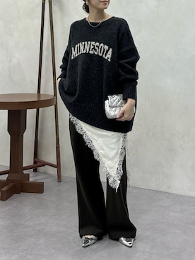 「アイテム（キャミソール）」を使った、doudoureiさん（レディース・164cm）の冬コーディネート