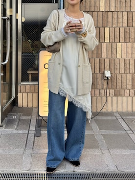 「アイテム（キャミソール）」を使った、doudoureiさん（レディース・164cm）の冬コーディネート