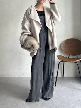 「アイテム（つなぎ/オールインワン）」を使った、doudoureiさん（レディース・164cm）の夏コーディネート