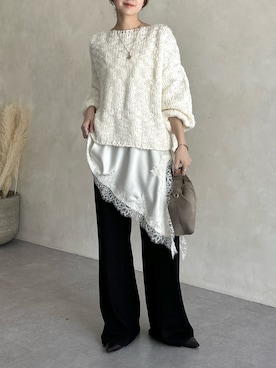 「アイテム（キャミソール）」を使った、doudoureiさん（レディース・164cm）の秋コーディネート