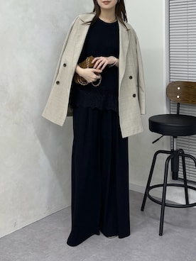 「DouDou（ドゥドゥ）のアイテム（パンツ）」を使った、doudoureiさん（レディース・164cm）の春コーディネート