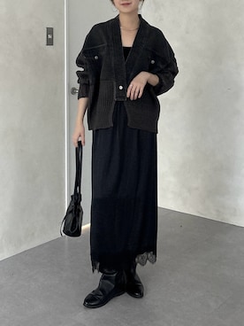 「DouDou（ドゥドゥ）のアイテム（バッグ）」を使った、doudoureiさん（レディース・164cm）の秋コーディネート