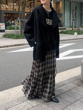 「アイテム（その他アウター）」を使った、doudoureiさん（レディース・164cm）の夏コーディネート