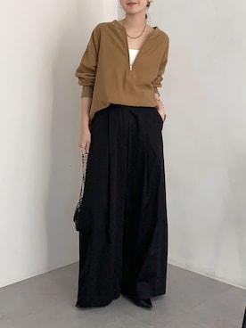 「秋コーデ」｜「アイテム（アクセサリー）」を使った、doudoureiさん（レディース・164cm）の夏コーディネート