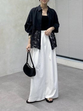 「DouDou（ドゥドゥ）のアイテム（パンツ）」を使った、doudoureiさん（レディース・164cm）の春コーディネート