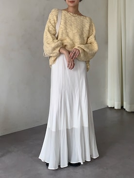 「アイテム（スカート）」を使った、doudoureiさん（レディース・164cm）の冬コーディネート