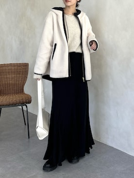 「アイテム（その他アウター）」を使った、doudoureiさん（レディース・164cm）の秋コーディネート