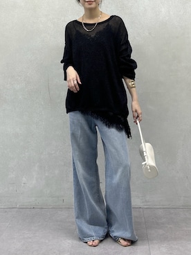 「DouDou（ドゥドゥ）のアイテム（パンツ）」を使った、doudoureiさん（レディース・164cm）の春コーディネート