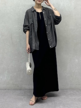 「DouDou（ドゥドゥ）のアイテム（ワンピース/ドレス）」を使った、doudoureiさん（レディース・164cm）の春コーディネート