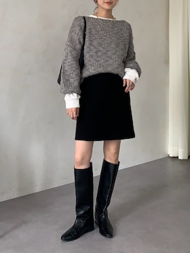 「アイテム（ネックレス）」を使った、doudoureiさん（レディース・164cm）の秋コーディネート