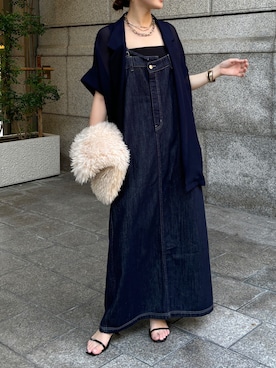 「アイテム（ジャケット/アウター）」を使った、doudoureiさん（レディース・164cm）の夏コーディネート