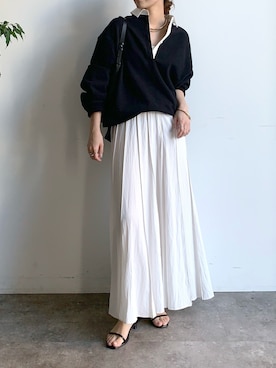 「秋コーデ」｜「アイテム（アクセサリー）」を使った、doudoureiさん（レディース・164cm）の夏コーディネート