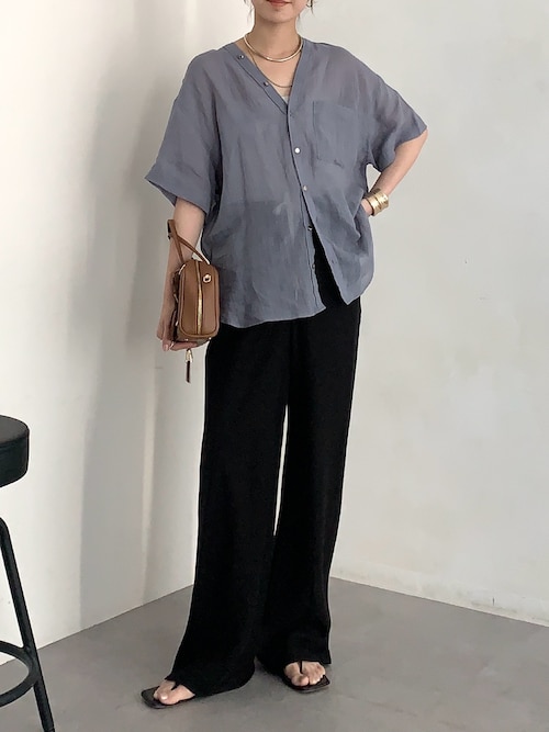 リネンバイヤスパンツ
