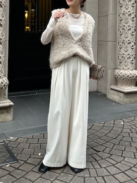 「アイテム（ベルト）」を使った、doudoureiさん（レディース・164cm）の秋コーディネート