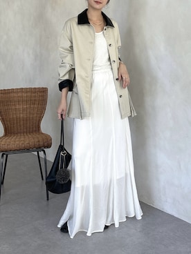 「アイテム（カバーオール）」を使った、doudoureiさん（レディース・164cm）の秋コーディネート