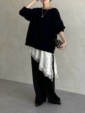 「アイテム（キャミソール）」を使った、doudoureiさん（レディース・164cm）の冬コーディネート