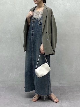 「DouDou（ドゥドゥ）のアイテム（ワンピース/ドレス）」を使った、doudoureiさん（レディース・164cm）の春コーディネート